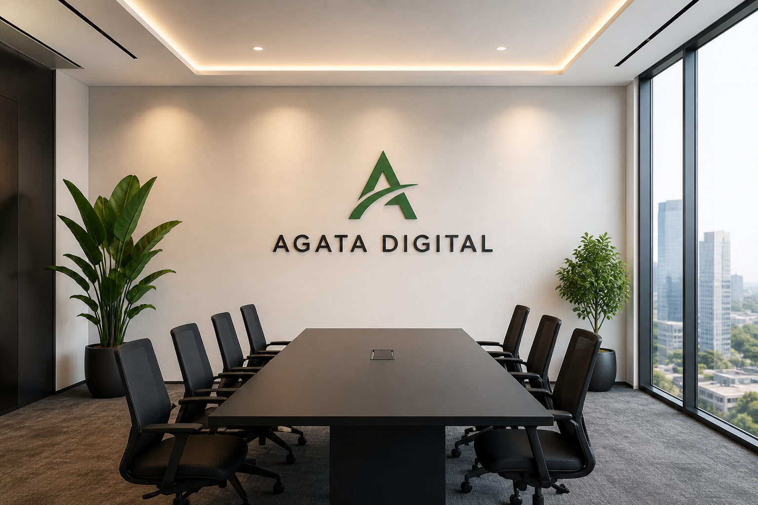 Ilustrasi ruang kerja AGATA Digital